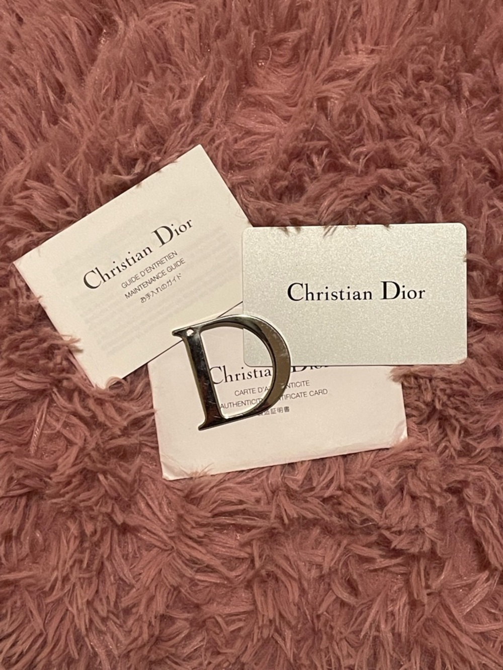 Christian Dior Silver Toned Pendant